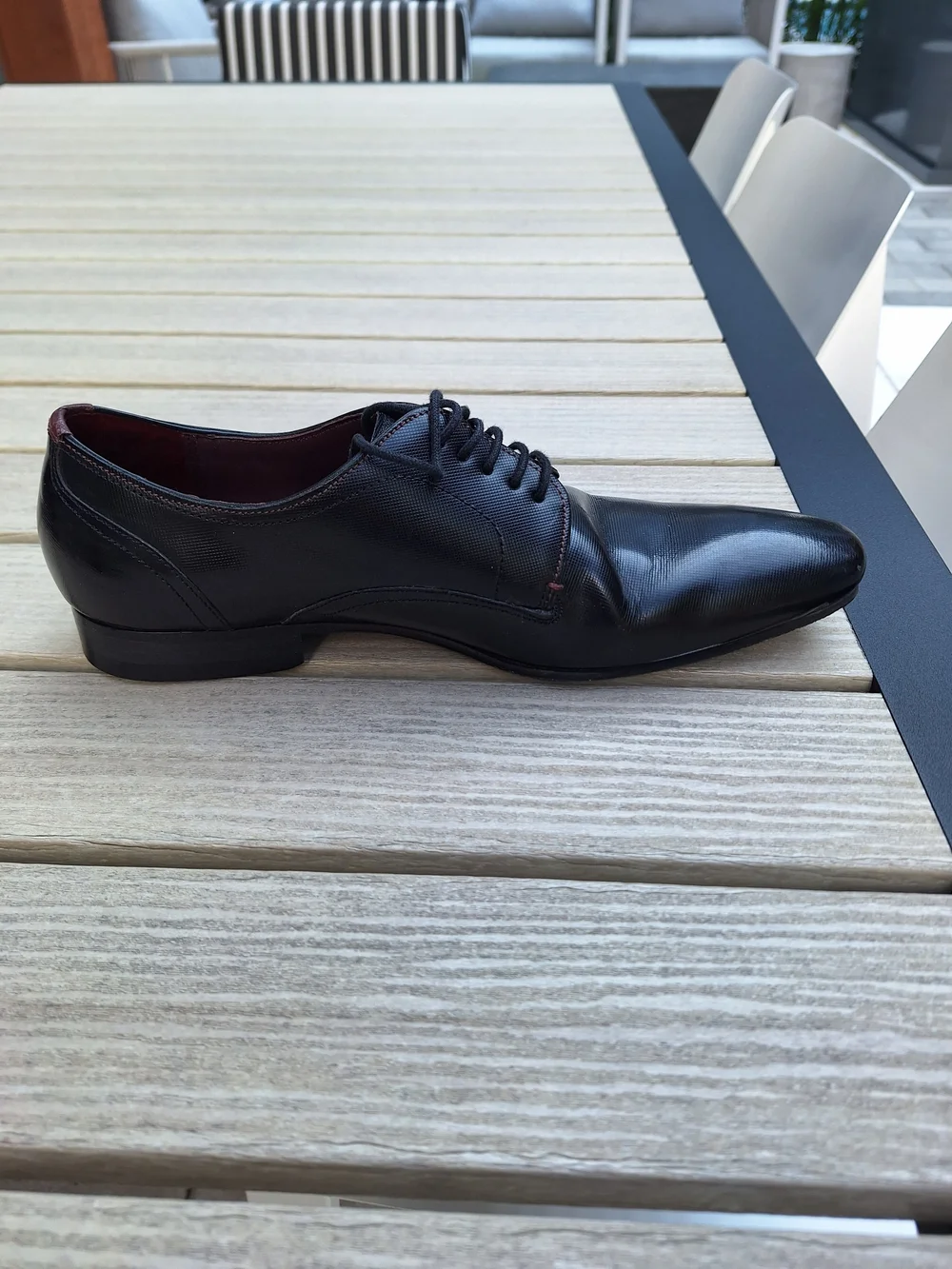 Ted Baker London Men's Black Leather Dress Oxford Shoes (Men's Size 7)